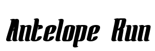 Antelope Run Font Image