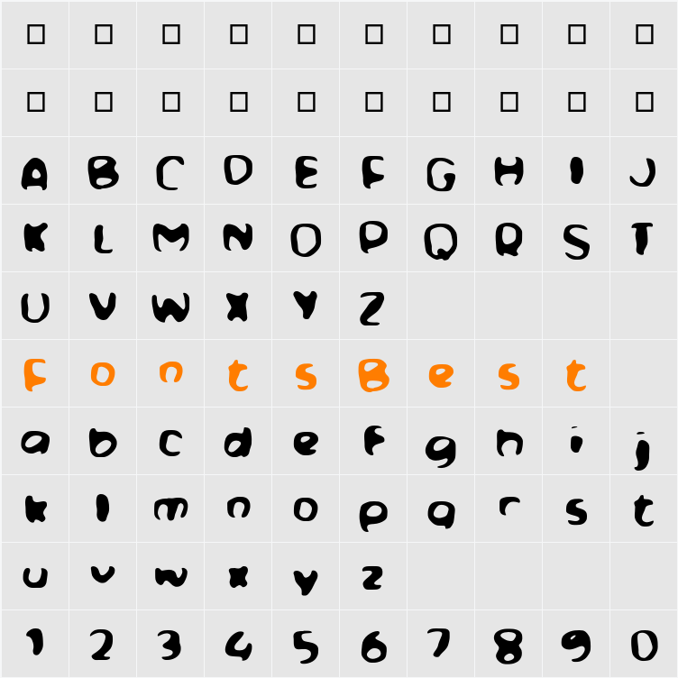 L Lenoz Character Map