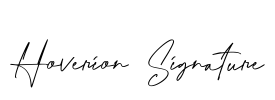 Hoverion Signature Font Image
