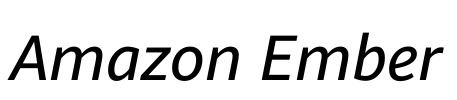Amazon Ember Font Image