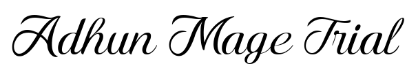 Adhun Mage Trial Font Image