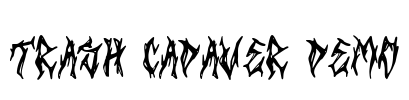 Trash Cadaver DEMO Font Image