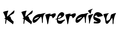 K Kareraisu Font Image