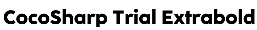 CocoSharp Trial Extrabold Font Image