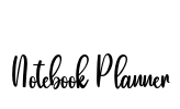 Notebook Planner Font Image