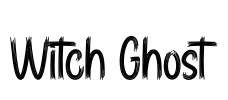 Witch Ghost Font Image