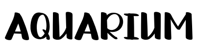 AQUARIUM Font Image