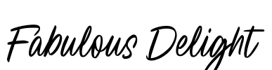 Fabulous Delight Font Image