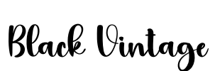 Black Vintage Font Image