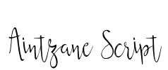 Aintzane Script Font Image