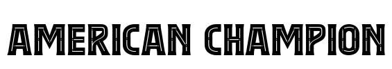 American Champion Font Image