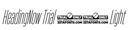 HeadingNow Trial 12 Light Font Image