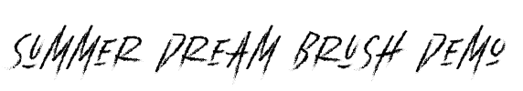 Summer Dream Brush Demo Font Image