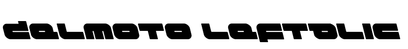 Delmoto Leftalic Font Image