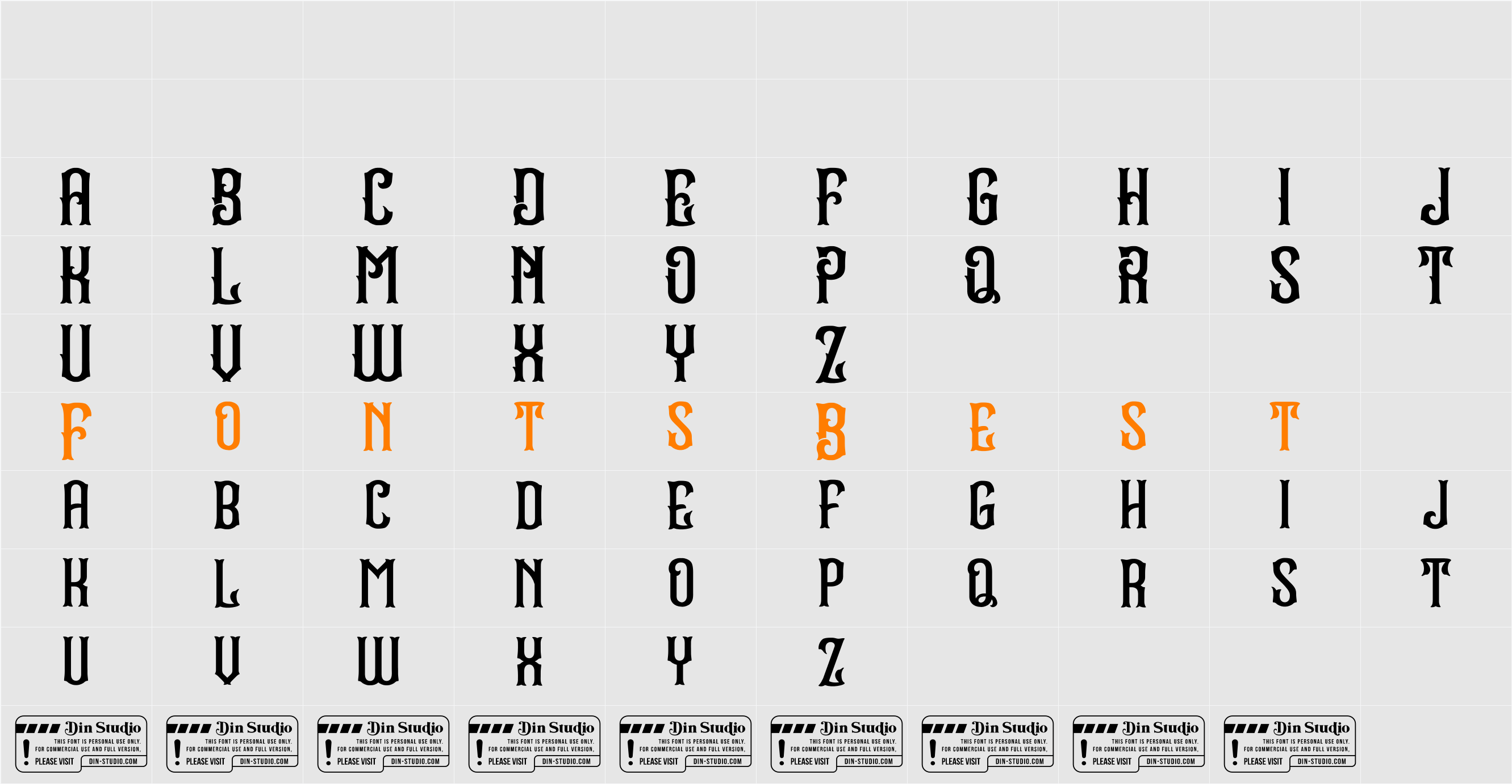 Stradas Character Map