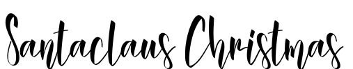 Santaclaus Christmas Font Image