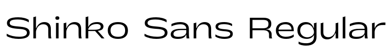 Shinko Sans Regular Font Image