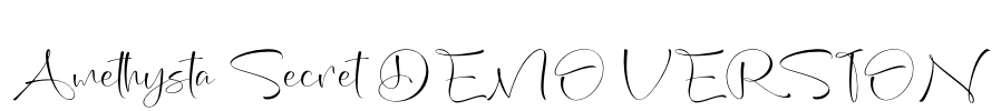 Amethysta Secret DEMO VERSION Font Image