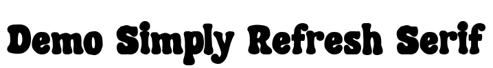 Demo Simply Refresh Serif Font Image