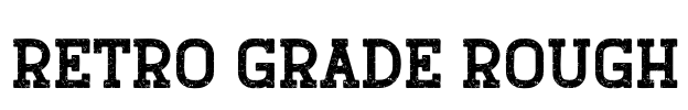 Retro Grade Rough Font Image