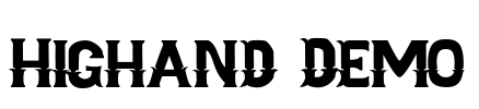 Highand Demo Font Image