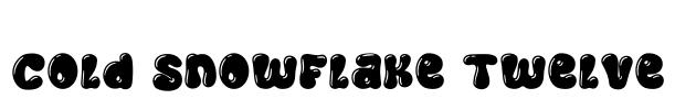 Cold Snowflake Twelve Font Image