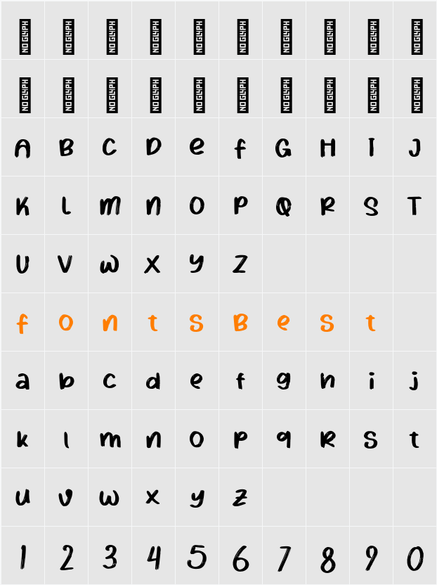 Rilayo Personal Use Character Map