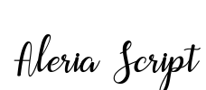 Aleria Script Font Image
