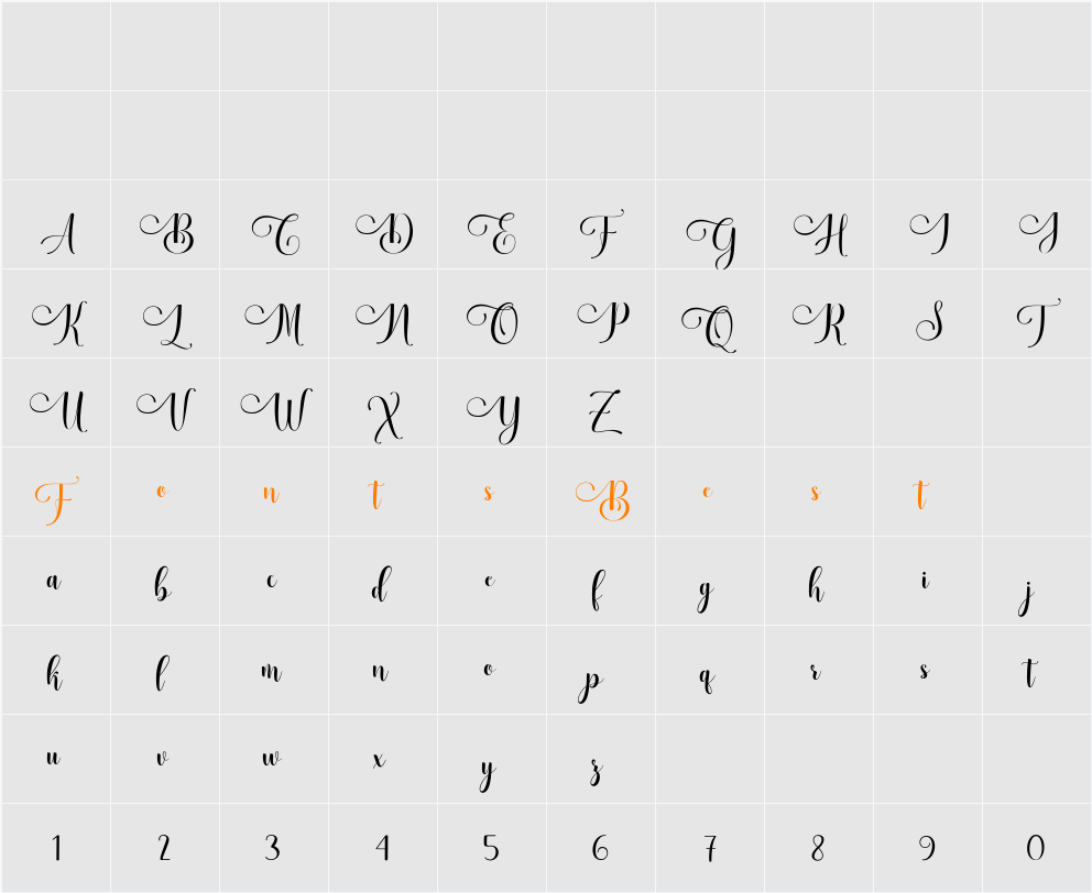 Dahgean Character Map