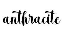 anthracite Font Image