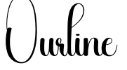 Ourline Font Image