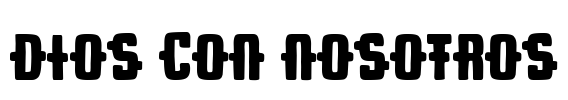 Dios con nosotros Font Image