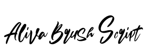 Aliva Brush Script Font Image