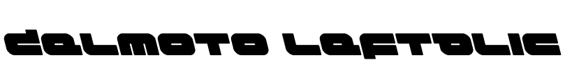 Delmoto Leftalic Font Image