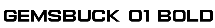 Gemsbuck 01 Bold Font Image