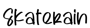 Skaterain Font Image