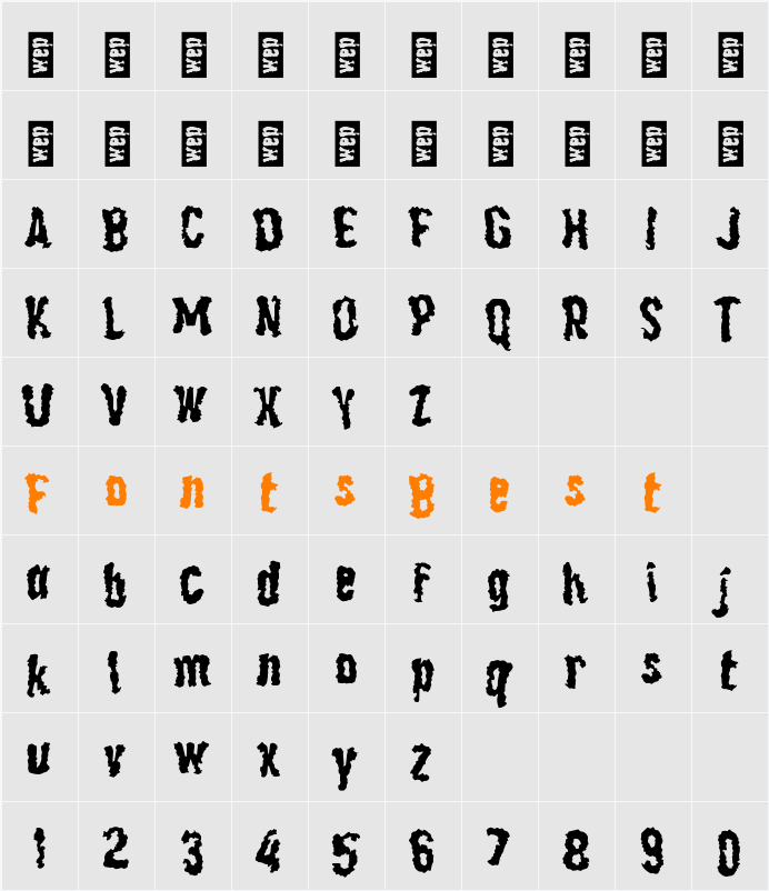L Lahar Character Map