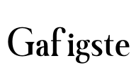 Gafigste Font Image
