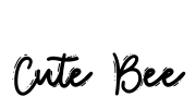 Cute Bee Font Image