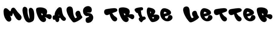Murals Tribe Letter Font Image