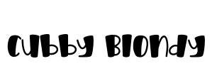 Cubby Blondy Font Image