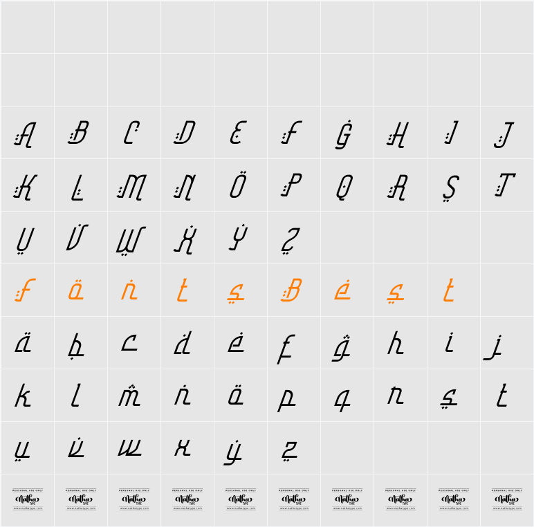 Luxury Ramadan Personal Use Character Map