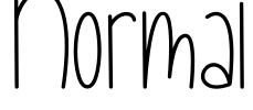Normal Font Image
