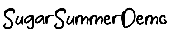 SugarSummerDemo Font Image