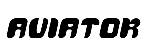AVIATOR Font Image