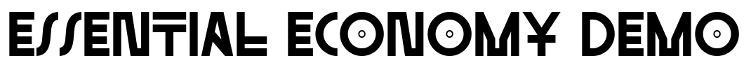 Essential Economy Demo Font Image
