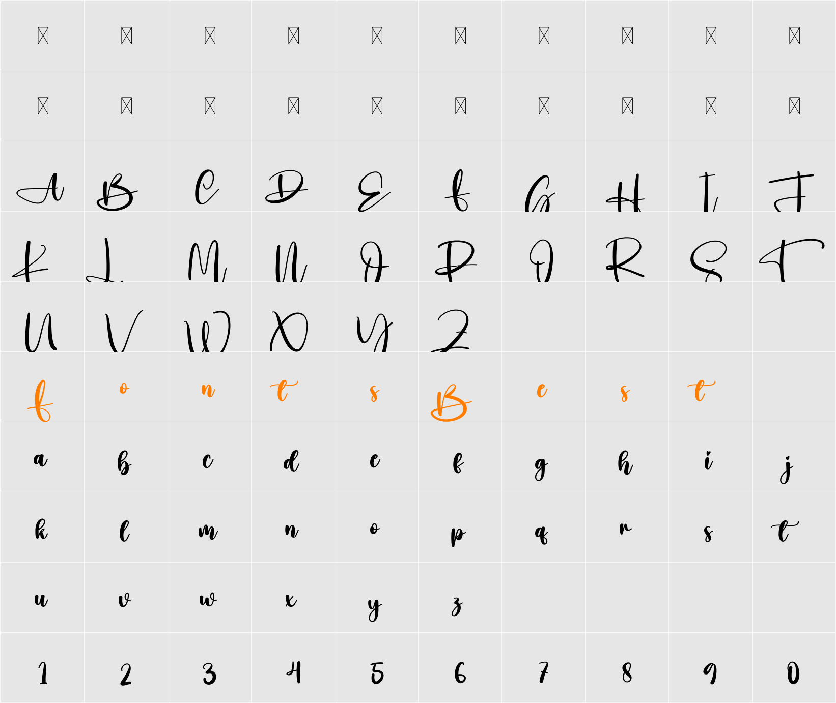 Already Character Map