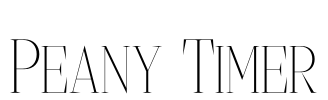 Peany Timer Font Image
