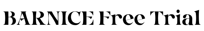 BARNICE Free Trial Font Image