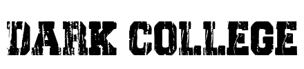Dark College Font Image
